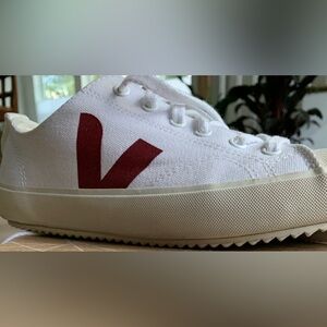 Veja White and Red Sneakers Size 9